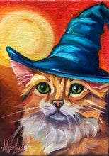 Load image into Gallery viewer, Witchy Kitties Collection • Set of 6 - 5" x 7" Giclee Paper Prints Halloween Magical Cats