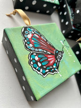 Load image into Gallery viewer, Holiday Butterfly 4x4 Painted Ornament