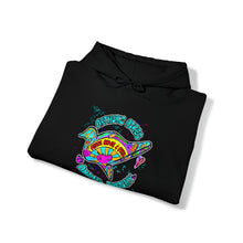 Load image into Gallery viewer, Peace Love and Pigs Dove Design for Arthur's Acres Unisex Heavy Blend™ Hooded Sweatshirt - 8 COLORS