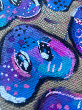 Load image into Gallery viewer, PIG Snouts Purples and blues 12" x 12" FREE SHIPPING