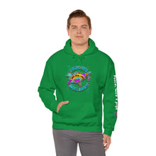 Load image into Gallery viewer, Peace Love and Pigs Dove Design for Arthur's Acres Unisex Heavy Blend™ Hooded Sweatshirt - 8 COLORS