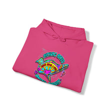 Load image into Gallery viewer, Peace Love and Pigs Dove Design for Arthur's Acres Unisex Heavy Blend™ Hooded Sweatshirt - 8 COLORS