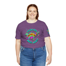 Load image into Gallery viewer, Peace Lve and Pigs Unisex Tee Shirt - SLEEVE Printing with Dove Design for Arthur's Acres - 7 COLORS / XS - 5XL