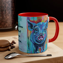 Load image into Gallery viewer, January Pig You Become What You Believe Accent Coffee Mug, 11oz - 3 Colors