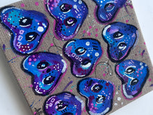 Load image into Gallery viewer, PIG Snouts Purples and blues 12" x 12" FREE SHIPPING