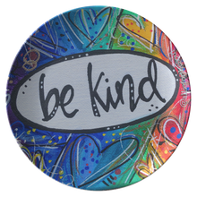 Load image into Gallery viewer, Be_Kind_HEART_ART_Dinner_Plates_-_Serve__Flat_Mockup.png