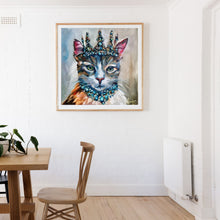 Load image into Gallery viewer, BeJeweled Royal Cat Art PAPER Giclee PRINT Lady Whiskertons - Multiple Sizes