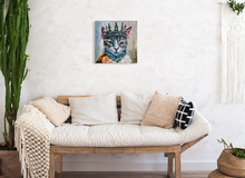 Load image into Gallery viewer, Bejeweled Royal Cat Lady Whiskertons CANVAS PRINT - Multiple Sizes