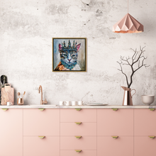 Load image into Gallery viewer, Bejeweled Royal Cat Lady Whiskertons CANVAS PRINT - Multiple Sizes