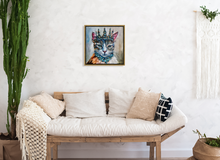 Load image into Gallery viewer, Bejeweled Royal Cat Lady Whiskertons CANVAS PRINT - Multiple Sizes