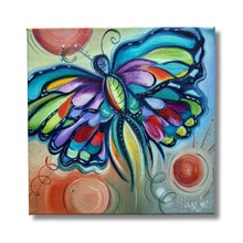 Load image into Gallery viewer, MINIS & MOONS Collection Change is my Favorite Color 8" x 8" Original Oil Painting