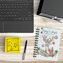 Load image into Gallery viewer, Christmas Holiday Doe Deer Notebook