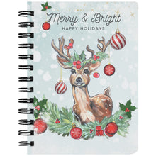 Load image into Gallery viewer, Christmas Holiday Doe Deer Notebook