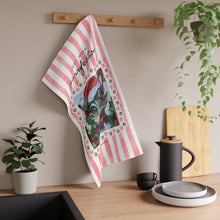 Load image into Gallery viewer, Christmas Santa Kitty Tea Towel - Dry with Purrfection
