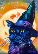 Load image into Gallery viewer, Witchy Kitties Collection • Set of 6 - 5" x 7" Giclee Paper Prints Halloween Magical Cats