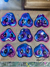 Load image into Gallery viewer, PIG Snouts Purples and blues 12" x 12" FREE SHIPPING