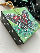 Load image into Gallery viewer, Holiday Butterfly 4x4 Painted Ornament