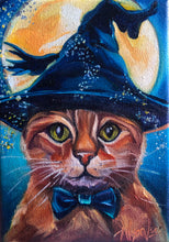 Load image into Gallery viewer, Witchy Kitties Collection • Set of 6 - 5" x 7" Giclee Paper Prints Halloween Magical Cats