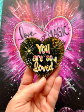 Load image into Gallery viewer, You are so Loved Sunburst Heart Magnet