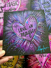Load image into Gallery viewer, Love is MAGIC Purple Heart 6x6 Original Art