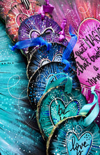 Load image into Gallery viewer, Be Love Blue Heart Ornament