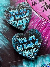 Load image into Gallery viewer, You are All Kinds of Magic Turquoise Heart Magnet