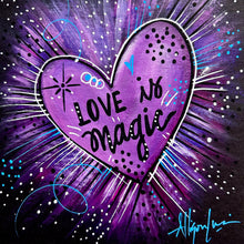 Load image into Gallery viewer, Love is MAGIC Purple Heart 6x6 Original Art