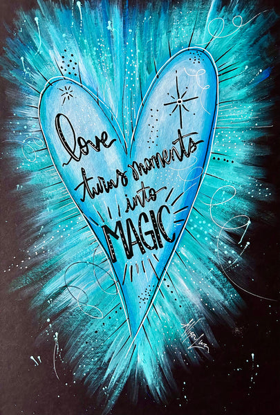 Love and Magic Heart 11 x 17 Original Art