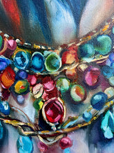 Load image into Gallery viewer, Wild Grace Goat Original Oil Painting - Jewel Collection - 18 x24