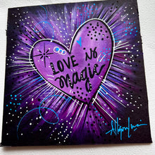 Load image into Gallery viewer, Love is MAGIC Purple Heart 6x6 Original Art