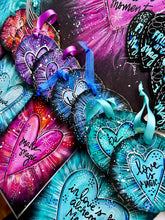 Load image into Gallery viewer, Love is Magic Turquoise Heart Ornament