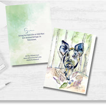 Load image into Gallery viewer, Notecards Set of 6 or 12 Sanctuary Babes from Odd Man Inn Animal Refuge