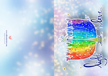 Load image into Gallery viewer, Individual Light & Love Hanukkah Holiday Card - Free shipping