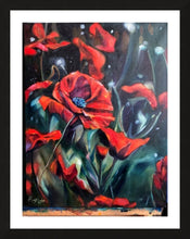 Load image into Gallery viewer, Hope Whispers Poppy Flower Oil Painting Giclee Print on Paper - multiple sizes