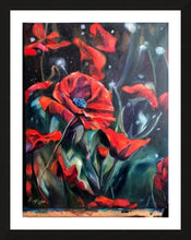 Load image into Gallery viewer, Hope Whispers Poppy Flower Oil Painting Giclee Print on Paper - PRINT STOCK SALE