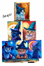 Load image into Gallery viewer, Witchy Kitties Collection - Set of 6 - 5&quot; x 7&quot; Giclee Paper Prints

