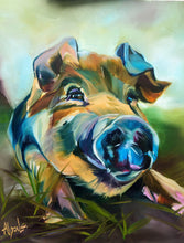 Load image into Gallery viewer, LARGE 11" x 14" Flip from Odd Man Inn in Tennessee Pig Painting Fine Art Paper Print (STOCK)