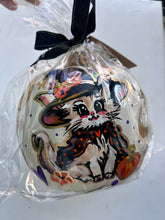 Load image into Gallery viewer, Hand Painted Pumpkins - 3 designs to choose from - Bat, Mouse, Kitty