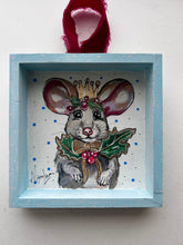 Load image into Gallery viewer, Christmas MOUSE Ornament / Holiday Decor Hand Painted - free shipping