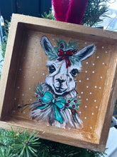 Load image into Gallery viewer, Christmas LLAMA Fa La La Llama Ornament / Holiday Decor Hand Painted - free shipping