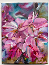 Load image into Gallery viewer, Capturing the Moment 6" x 8" Cherry Blossom Original Painting - SPRING BLOOM COLLECTION