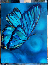 Load image into Gallery viewer, Soul Flow Butterfly Original Oil Painting 11”x 14”

