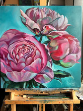 Load image into Gallery viewer, Spring Out of the Zone Large Original Oil Painting 20” x 20” on Canvas