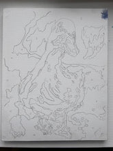 Load image into Gallery viewer, Color me in! Doodles Duck Goosepond Mountain Sanctuary Workshop Study - 8" x 10"