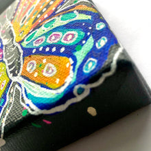 Load image into Gallery viewer, Rainbow Raindrops Butterfly 4" x 4" Original Painting - Rainbow Collection