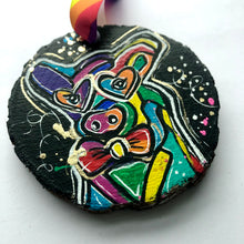 Load image into Gallery viewer, Rainbow Pig with a Bow Tie Ornament - Rainbow Collection