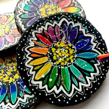 Load image into Gallery viewer, Rainbow Sunflower Ornament - Rainbow Collection