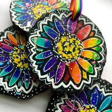 Load image into Gallery viewer, Rainbow Sunflower Ornament - Rainbow Collection