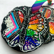 Load image into Gallery viewer, Progress Pride Flag Butterfly Ornament - Rainbow Collection