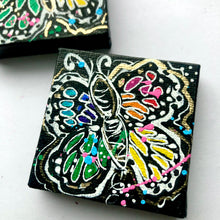 Load image into Gallery viewer, Butterfly Rainbow Art Magnet 2"x 2" Original Painting - Rainbow Collection